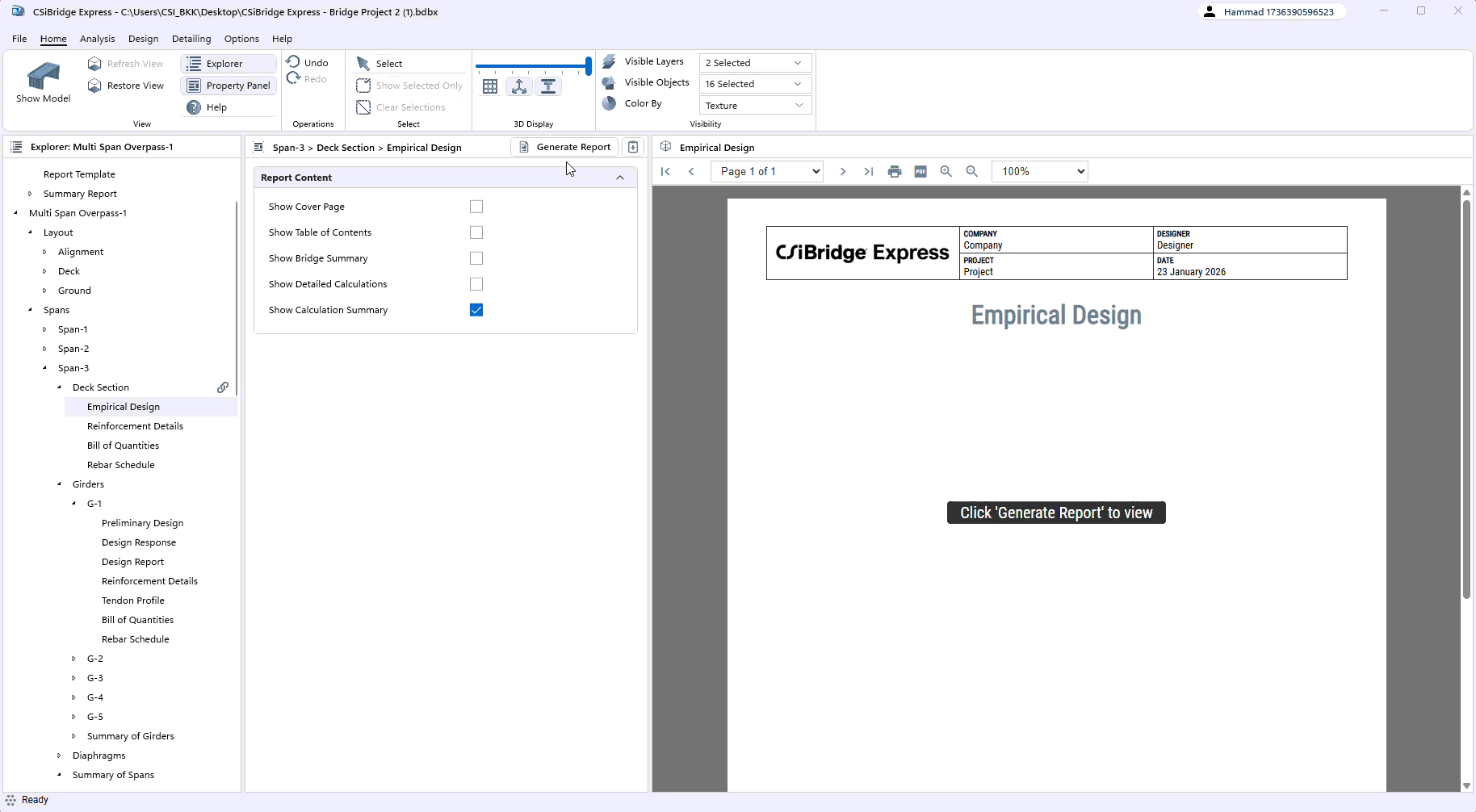 Comprehensive Component Reports